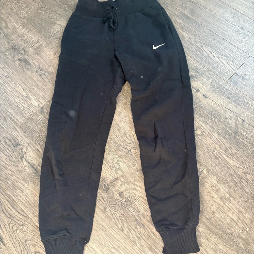 Womens Nike Black High Waisted Jogger Sweatpants